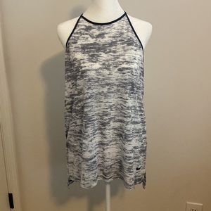 Nike Dri Fit - L - Blue/Gray Racerback Tank Top